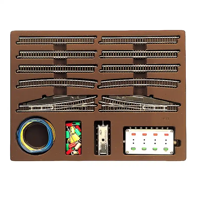 Coffret d‘extension E de rails avec aiguillages-Z 1/220-MARKLIN 8191 Haute Qualité