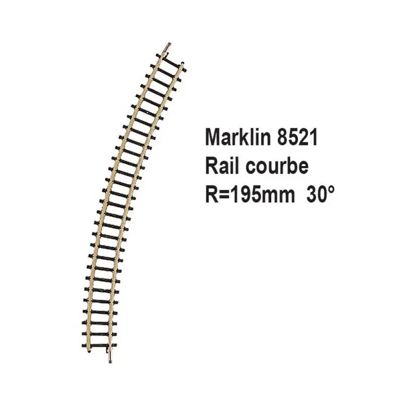 Offre Spéciale Rail courbe R195mm 30 degrès-Z 1/220-MARKLIN 8521