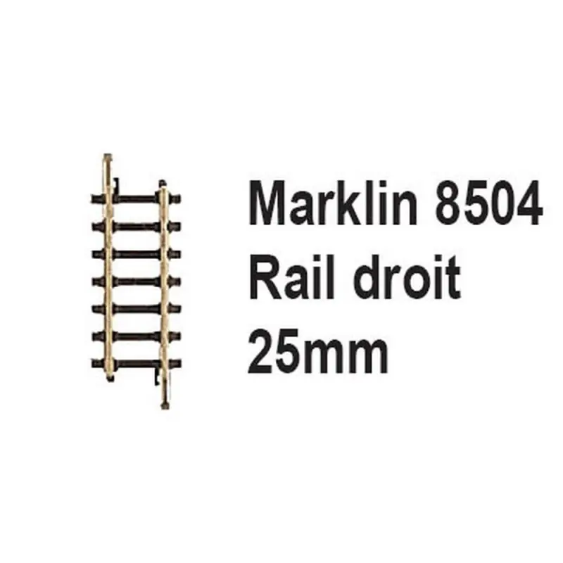 Certifié Rail droit 25mm-Z 1/220-MARKLIN 8504