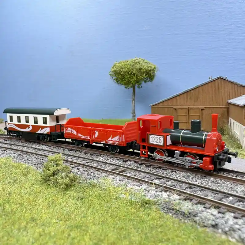 Coffret de Noël locomotive à vapeur 1225, tombereau et voiture décorée - KATO 10-503-3 - N 1/160 Usine Directe