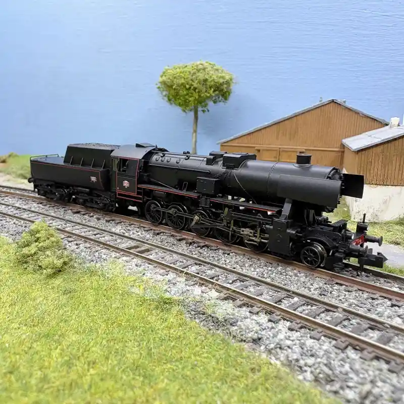 Locomotive à vapeur 150 Y 3, «Decapod», SNCF, Ep. III - FLEISCHMANN 7160037 - N 1/160 Haute Qualité