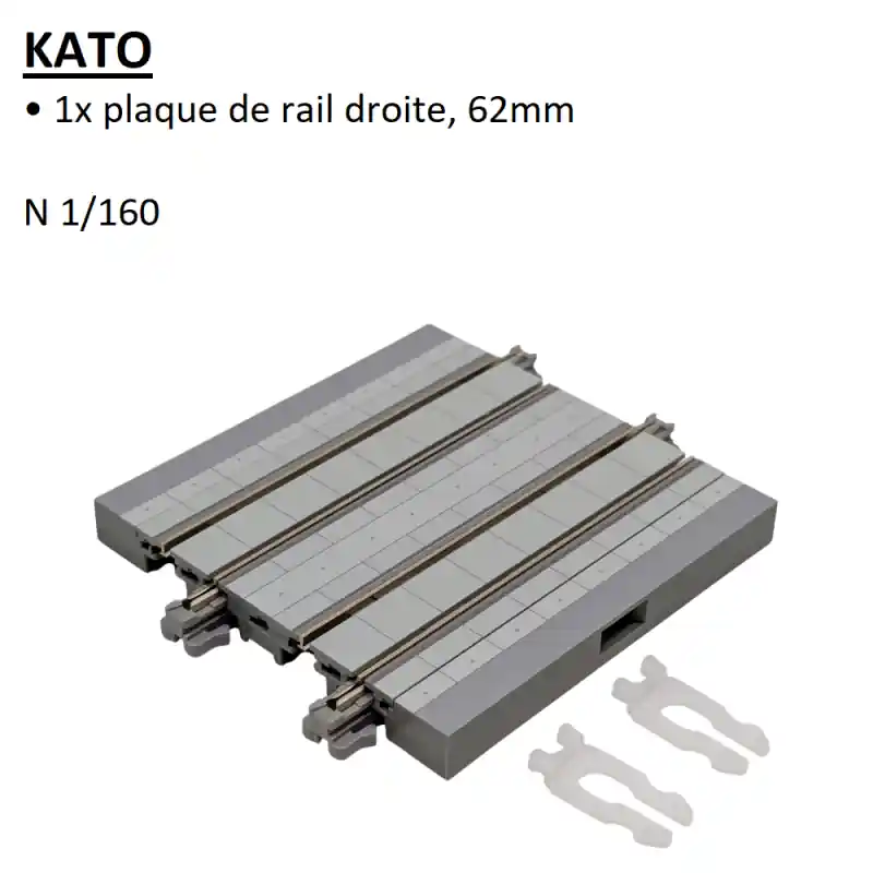 Rail de rue droite, 62mm, UNITRAM - KATO 40-033- N 1/160 Acheter En Ligne