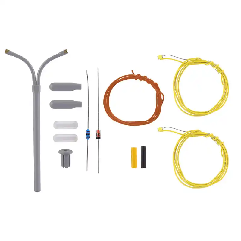 Prix Promo Kit de lampadaire, double whip, 2 LED blanches - VIESSMANN 6623 - N 1/160