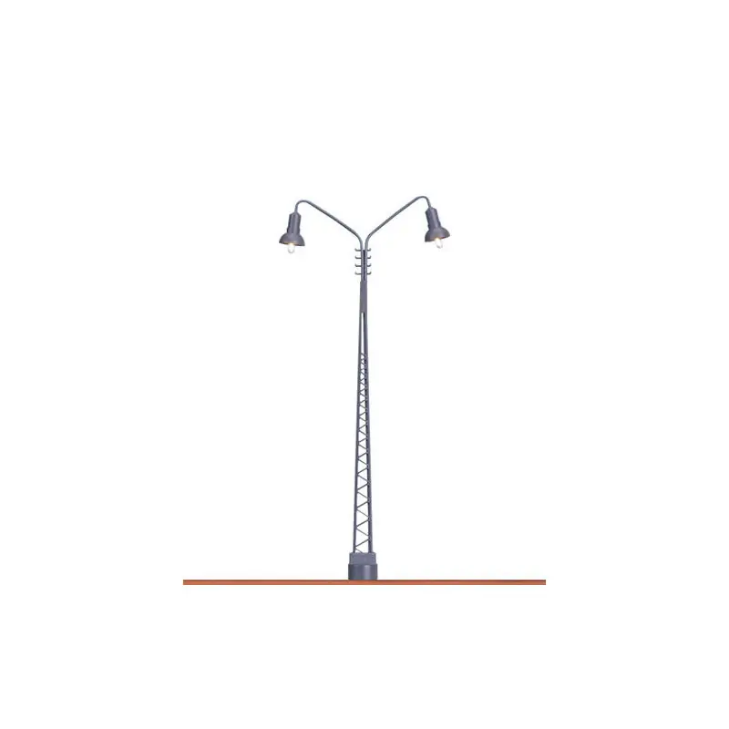 Mât lumineux en treillis, 2 voies, socle enfichable avec LED - BRAWA 83011 - N -1/160 Promotion Saisonnière