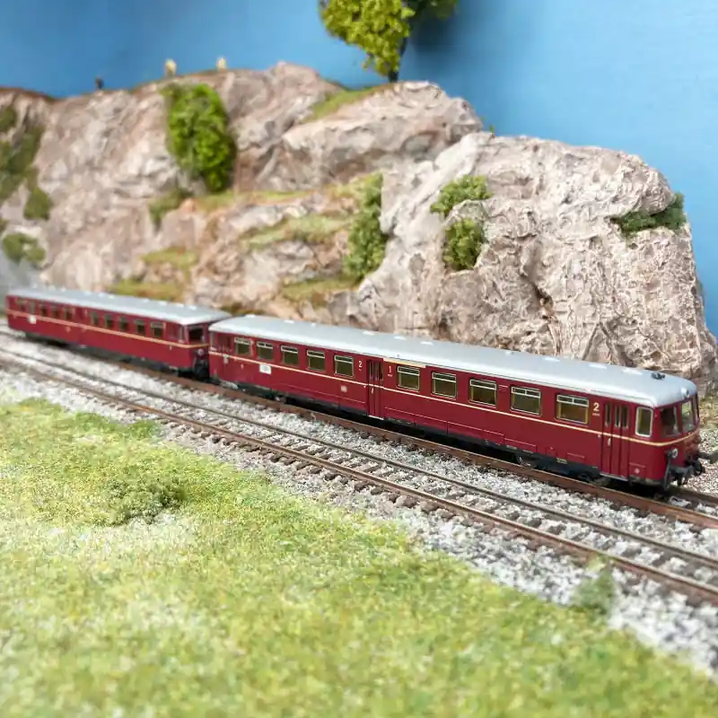 Autorails ETA 150 avec remorque, DB, Ep III, Digital Son - FLEISCHMANN 740173 - N 1/160 Offre Du Jour