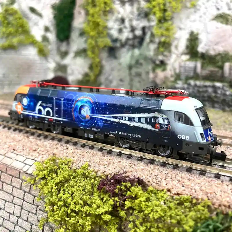 Livraison Express Locomotive électrique 1116 199-1 "60 ans de Roco" ÖBB, Ep VI - FLEISCHMANN 781705 - N 1/160