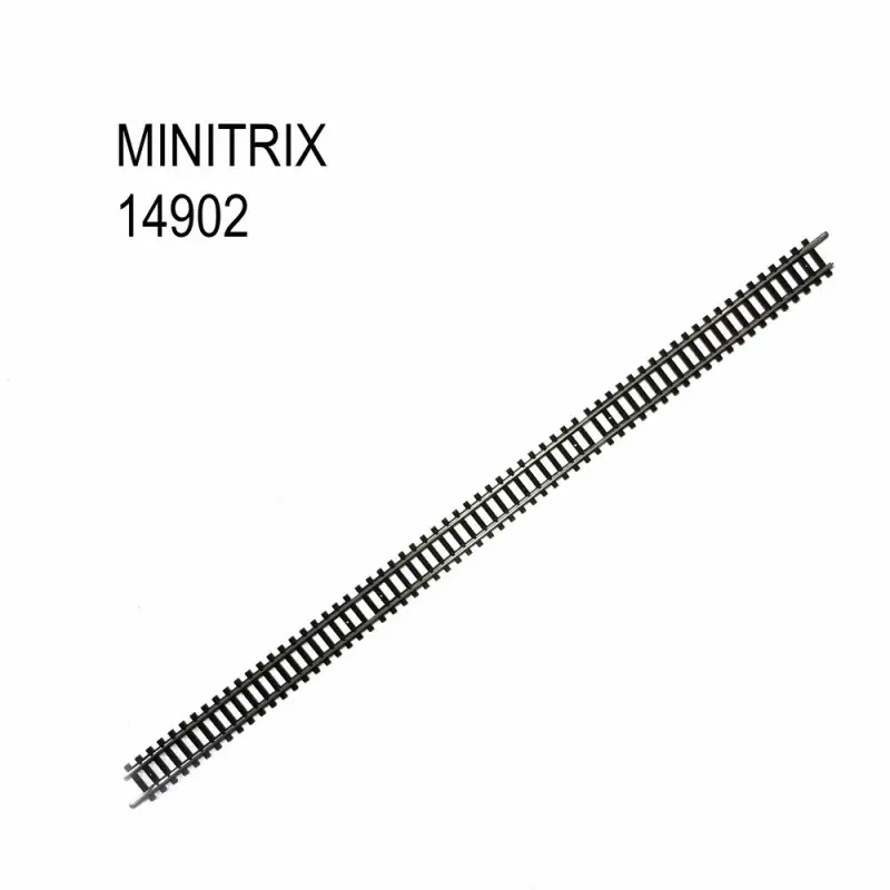 Grand rail droit 312.6mm -N-1/160-MINITRIX 14902 Vente Directe