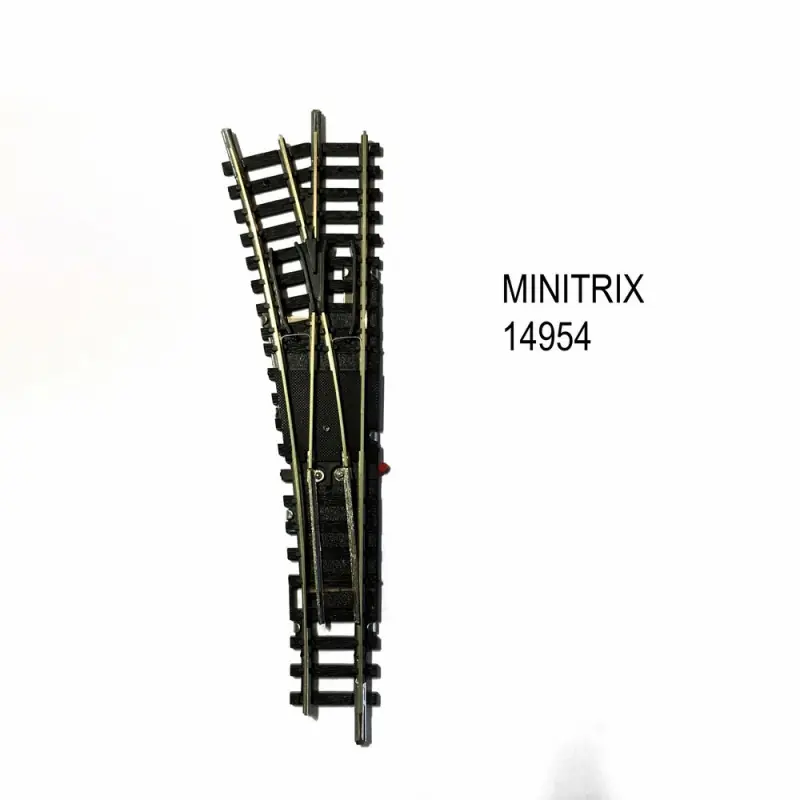 Aiguillage droit gauche R4 de 15 degrés -N-1/160-MINITRIX 14954 Achetez Aujourd'hui