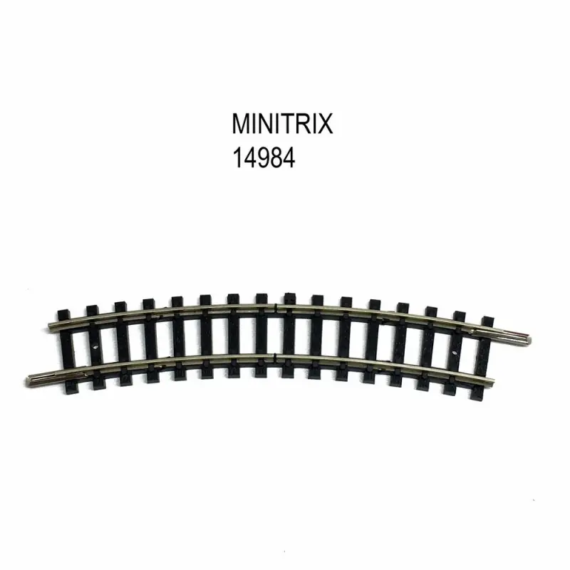 Acheter Direct Rail courbe deux coupures R1 194.6mm 24 degrés -N-1/160-MINITRIX 14984