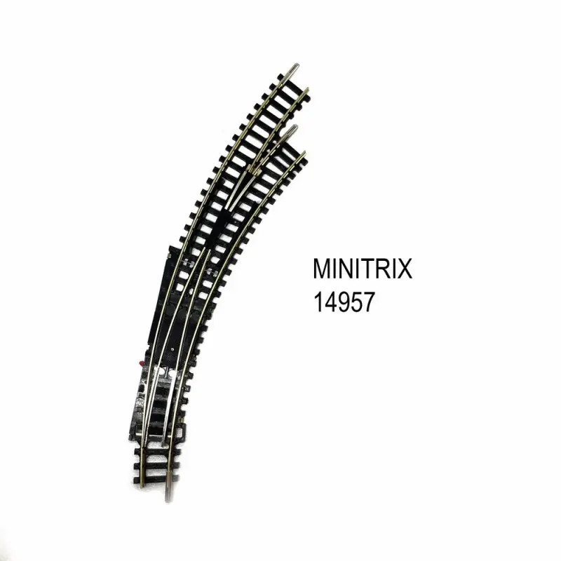 Aiguillage courbe droit R1 R2 de 42 degrés -N-1/160-MINITRIX 14957 Acheter En Ligne
