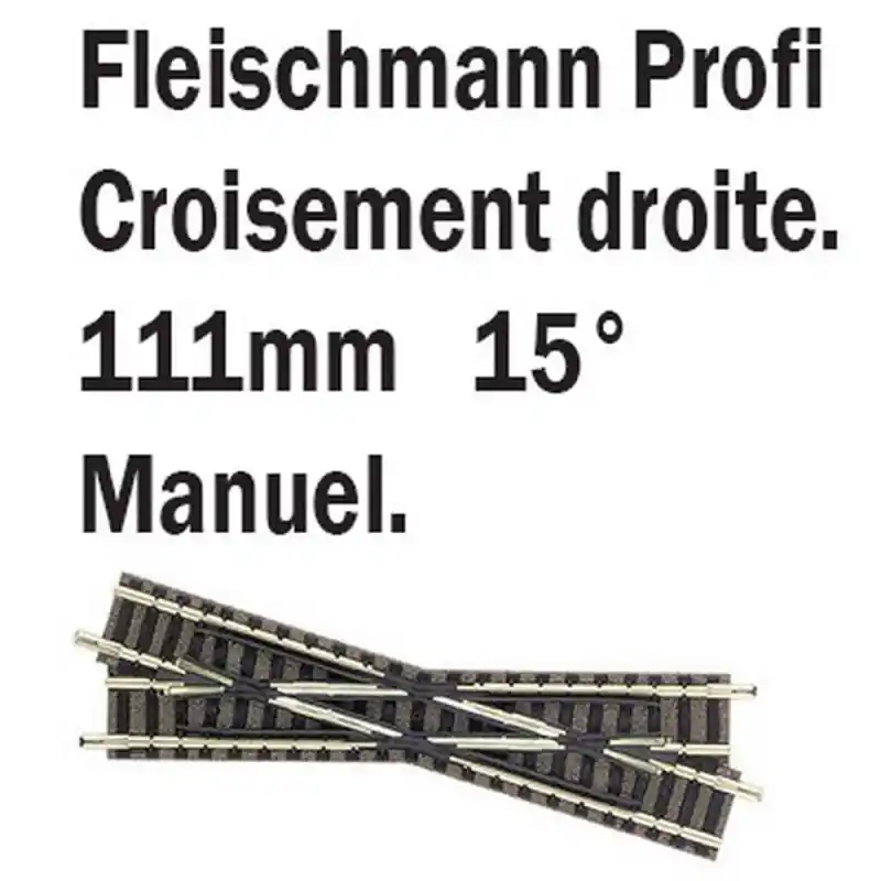 Commander Vite croisement droit 15°-N-1/160-FLEISCHMANN 9163