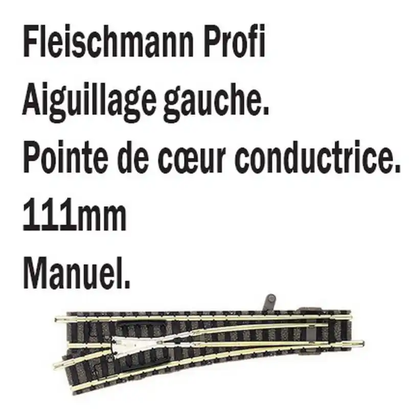 Bon Marché Aiguillage droit gauche-N-1/160-FLEISCHMANN 9178