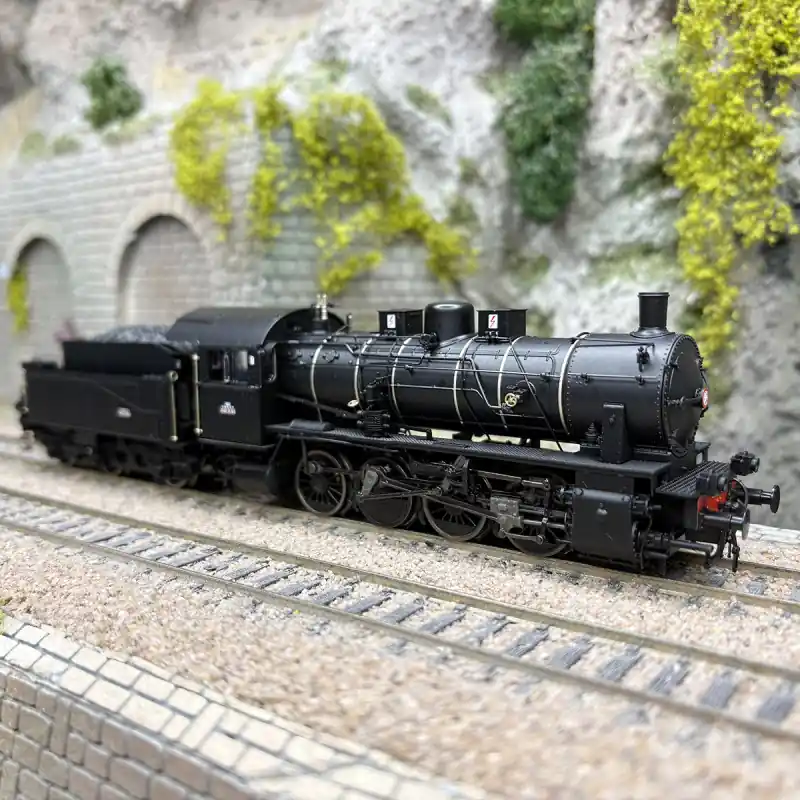 Nouveauté Locomotive à vapeur 2-040-D-65, "Calais", livrée noire, SNCF, Ep. III - JOUEF HJ2417 - HO 1/87