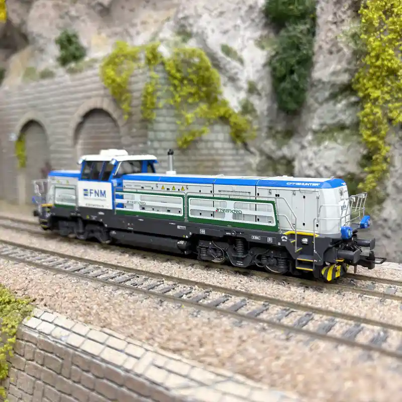 Must-Have Locomotive diesel de manœuvre 744 019, "Effishunter 1000", FNM / TRENORD , Ep. VI - RIVAROSSI HR2924 - HO 1/87