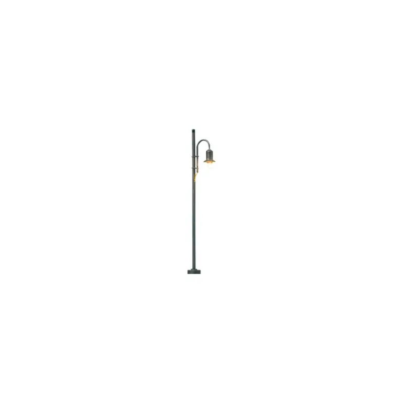 Lampadaire en bois, socle enfichable avec LED - BRAWA 84124 - HO-1/87 Commander Vite
