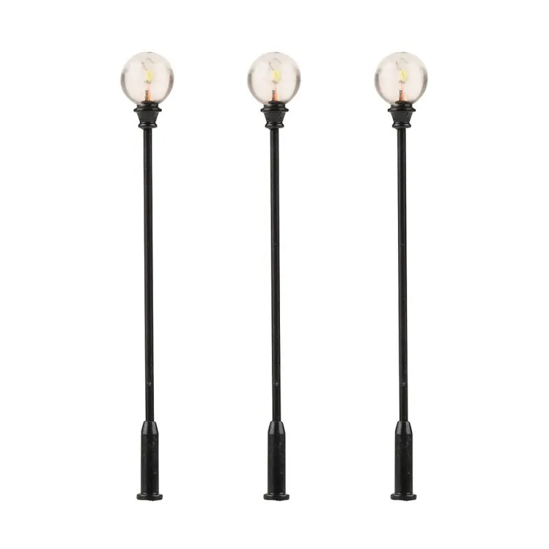 Marque Lampadaire de Parc, Boule (x3) - FALLER 180113 - HO 1/87