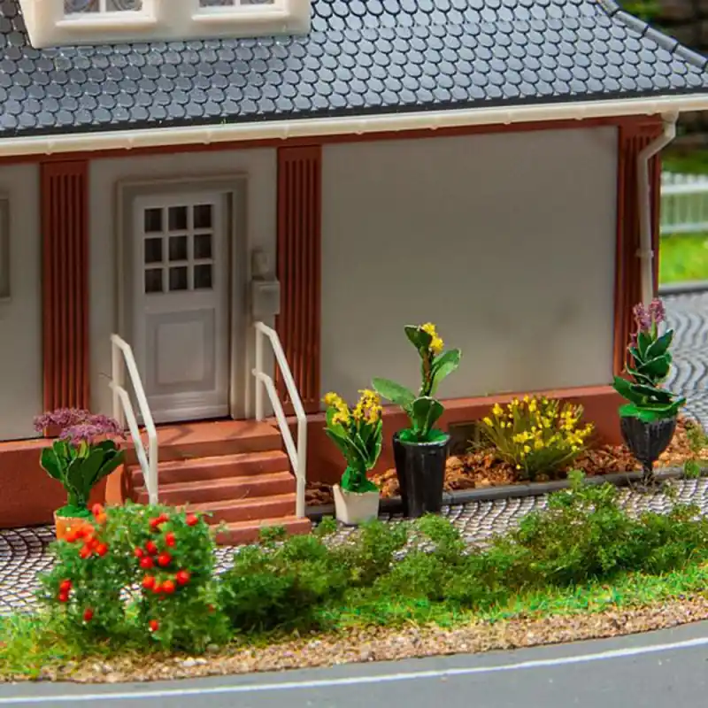 Populaire 6 plantes en pots-HO 1/87-FALLER 181284