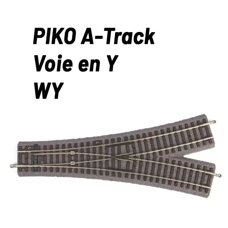 Affaire À Saisir Voie en "Y" avec ballast-HO 1/87-PIKO 55426