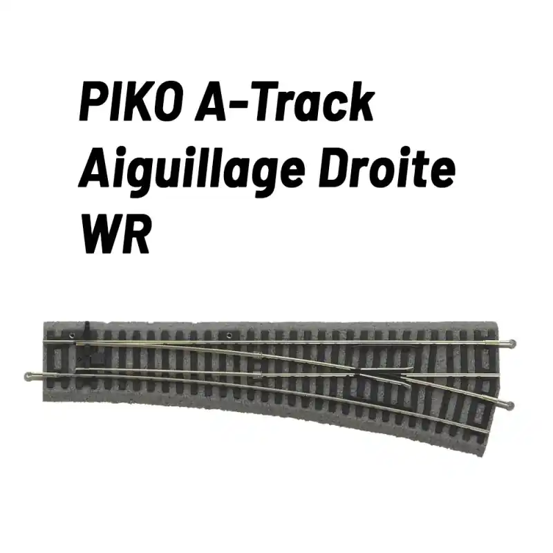 Offre Exclusive Aiguillage droite 15° avec ballast-HO 1/87-PIKO 55421