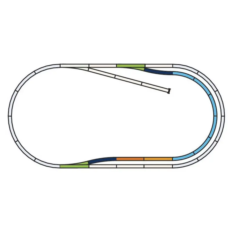 Set de rails complémentaires "C"-HO 1/87-PIKO 55320 Seulement Aujourd'hui
