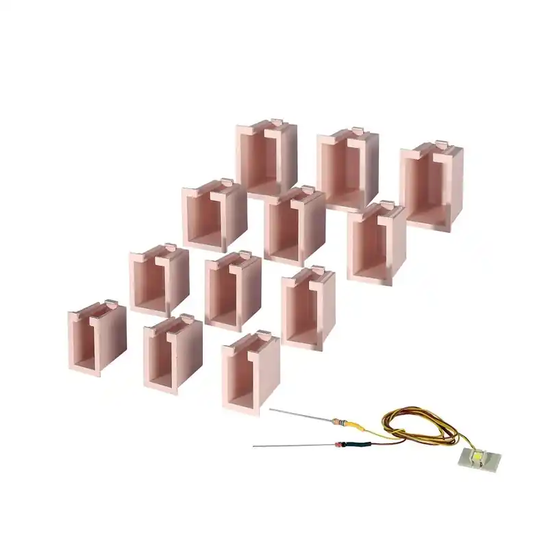 Kit éclairage de maison 12 boîtes 4 tailles, 1 LED blanche-HO 1/87-VIESSMANN 6005 Offre Spéciale