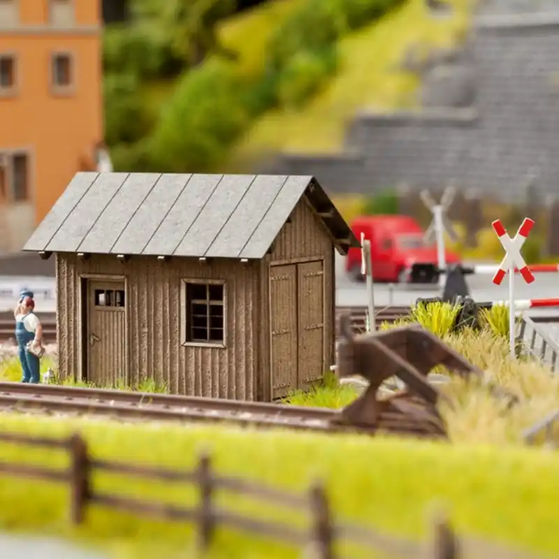 Authentique Cabane de gardien de voies-HO 1/87-NOCH 14308