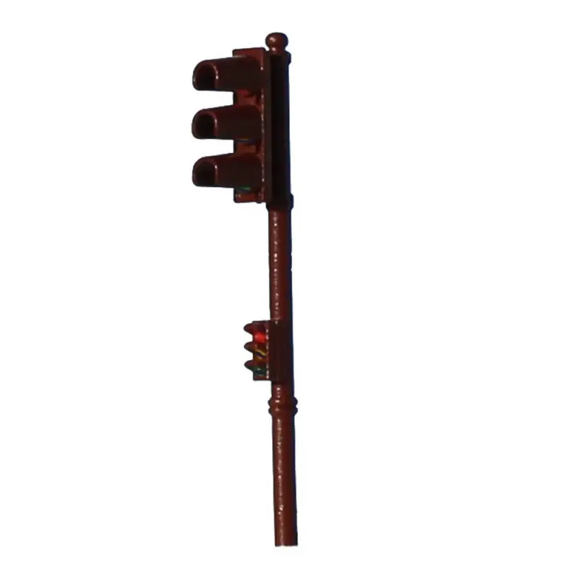 Feu tricolore simple marron-Vert-HO 1/87-SAI 1014V Meilleur Choix