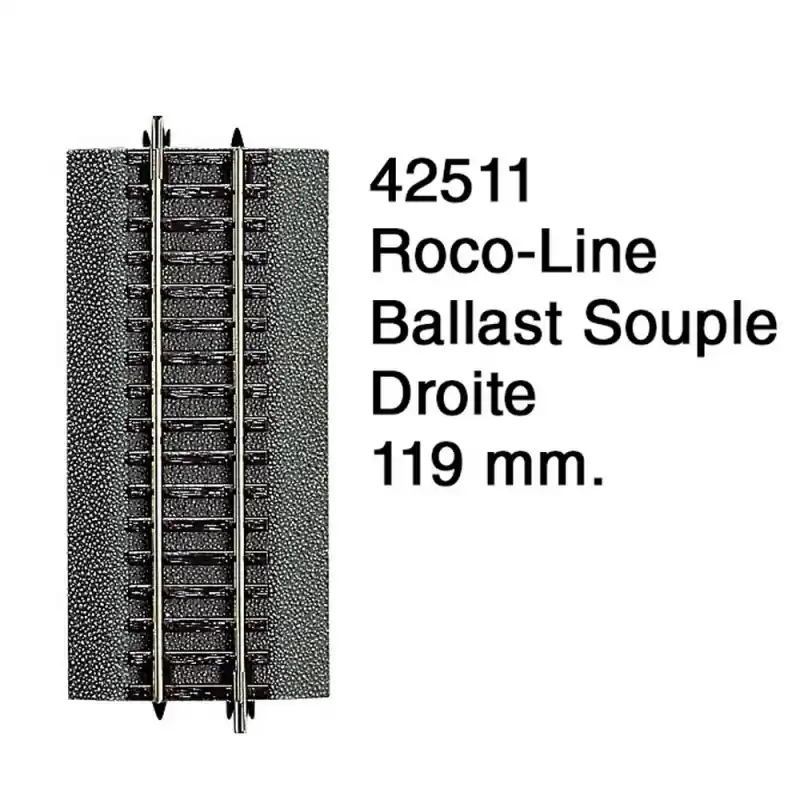 Acheter En Ligne Rail 119 mm Ballast Souple-HO 1/87-ROCO 42511
