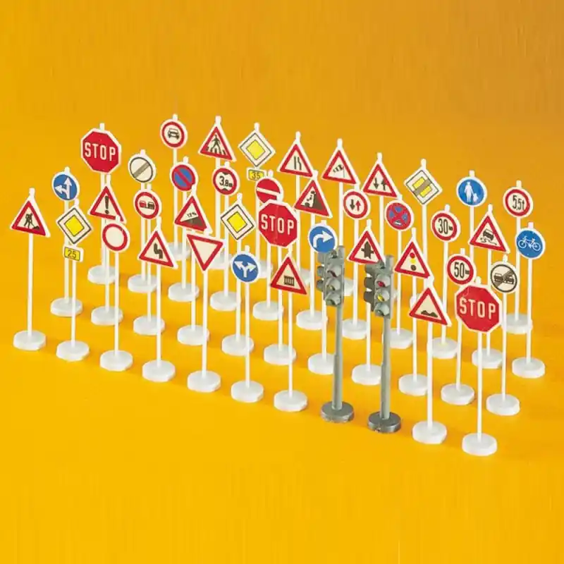 40 signaux de circulation-HO 1/87-PREISER 18203 Expédié Aujourd'hui