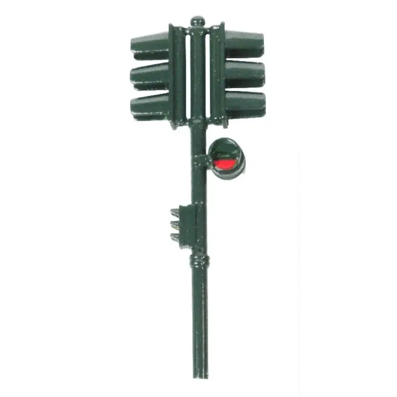 Promotion Feu tricolore double vert-Vert-HO 1/87-SAI 1018V