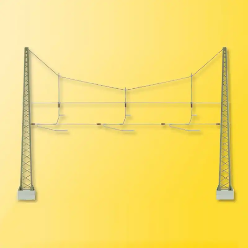 Double Mat de ligne triple pour caténaires -HO-1/87-VIESSMANN 4162 Petit Prix