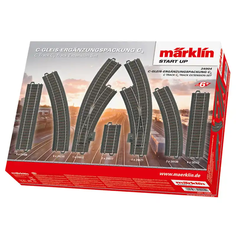Coffret d‘extension C4 -HO-1/87-MARKLIN 24904 Usine Directe
