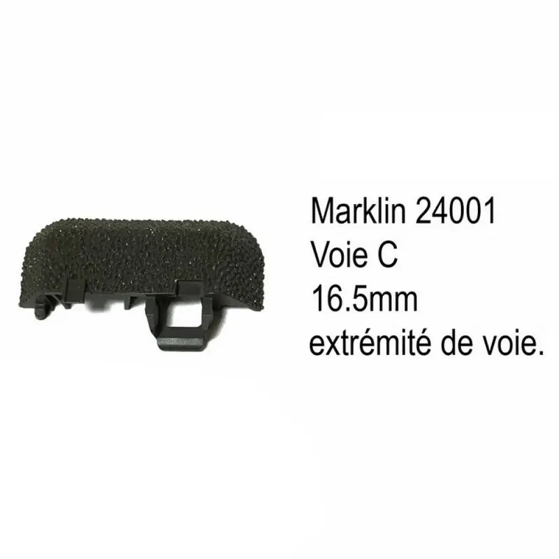 Solde Extrémité de voie C 16.5mm-HO-1/87-MARKLIN 24001