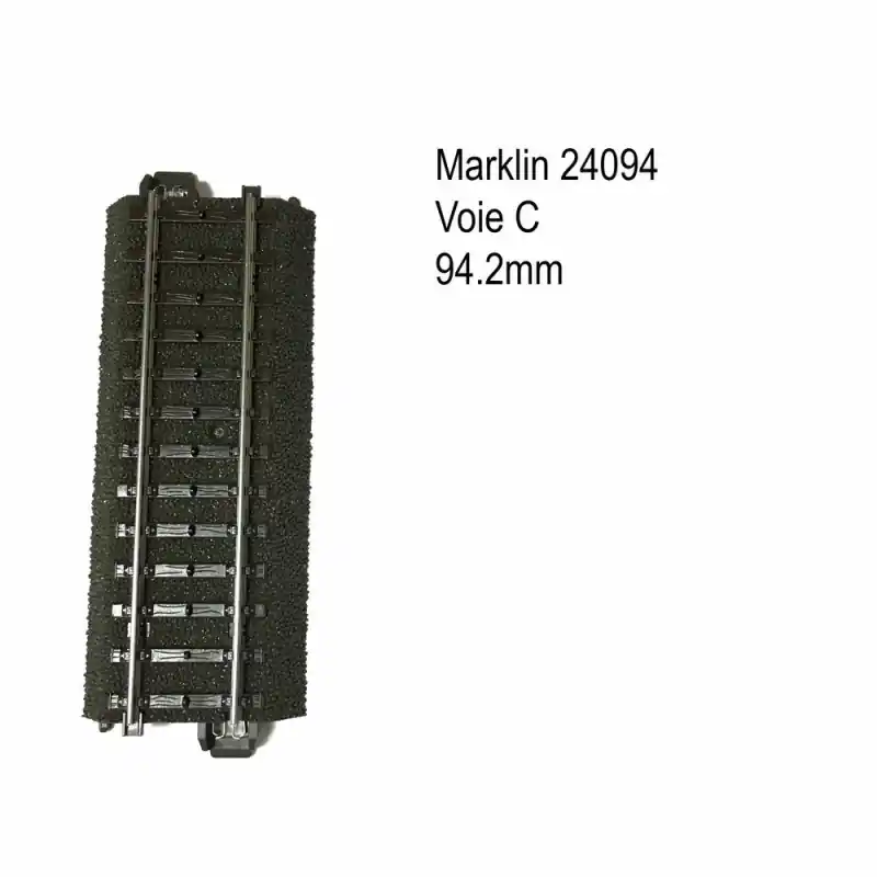 Acheter En Ligne Rail droite 94.2mm voie C-HO-1/87-MARKLIN 24094