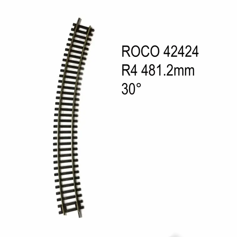 Meilleur Choix Rail courbe R4 481.2mm 30 degrés code 83 -HO-1/87-ROCO 42424