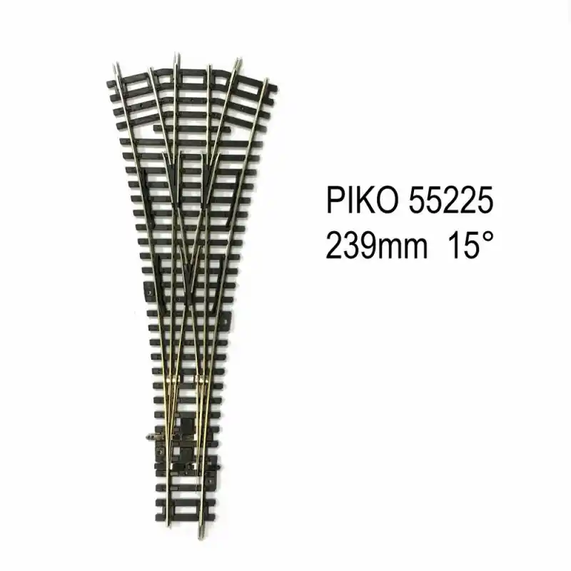 Rail aiguillage triple 239mm 15 degrés R9 code 100 -HO-1/87-PIKO 55225 Meilleur Prix