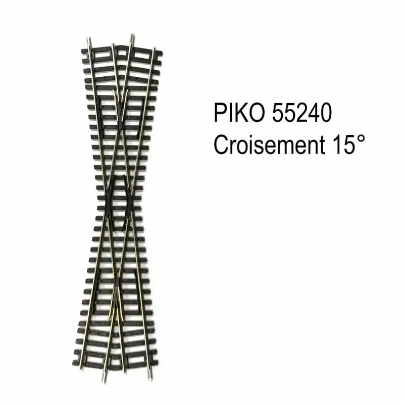 Nouvel Arrivage Rail croisement 15 degrés 239mm K15 code 100 -HO-1/87-PIKO 55240