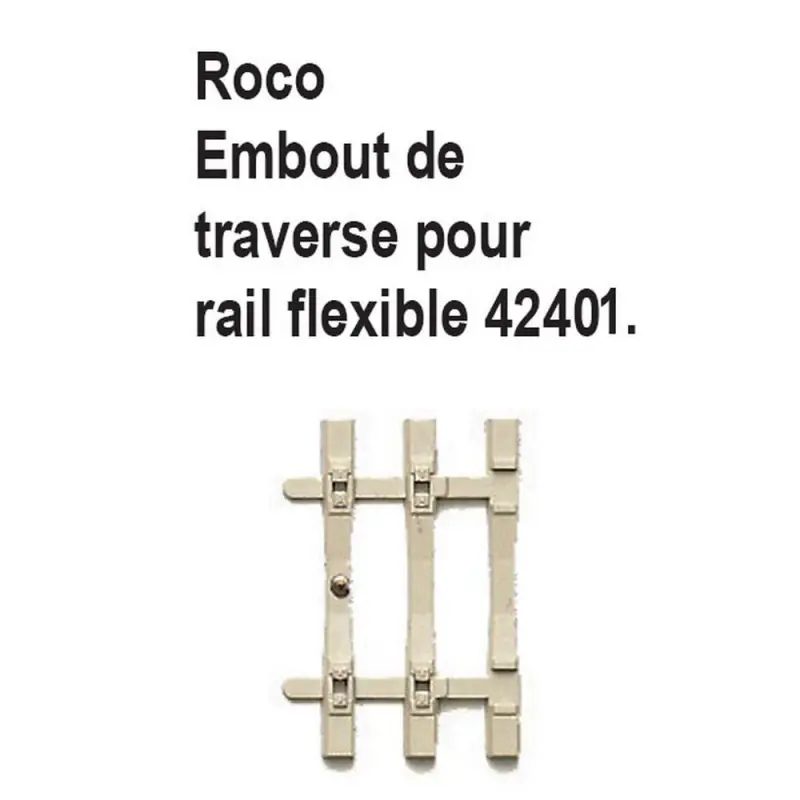 12 embouts de traverse béton code 83 -HO-1/87-ROCO 42601 Commander Vite