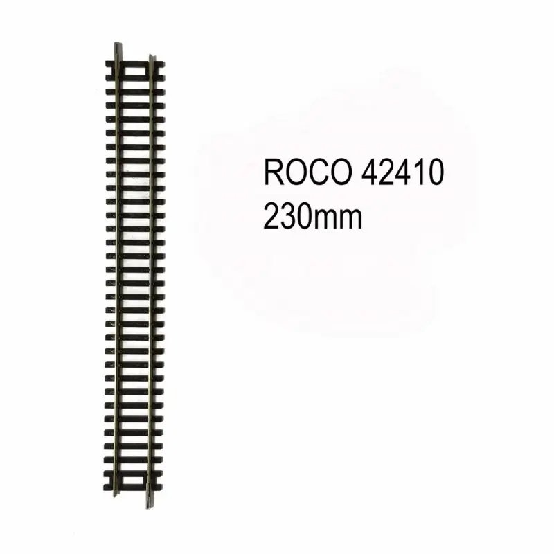 Rail droite 230mm code 83 -HO-1/87-ROCO 42410 Marque