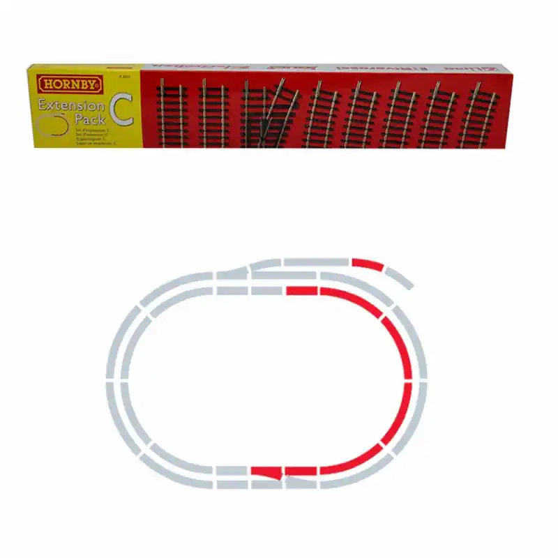 Quantité Limitée Set d’extension C rails Jouef / Hornby -HO-1/87-HORNBY (Jouef) R8223