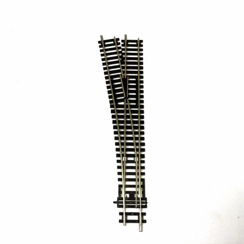 Aiguillage droit gauche long-HO-1/87-HORNBY (Jouef) R8077 Certifié