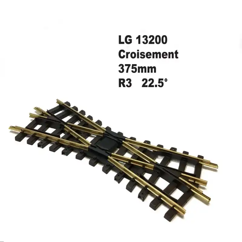 Offre Exclusive Croisement 375mm R3 22.5 degrés-G-1/22.5-LGB 13200
