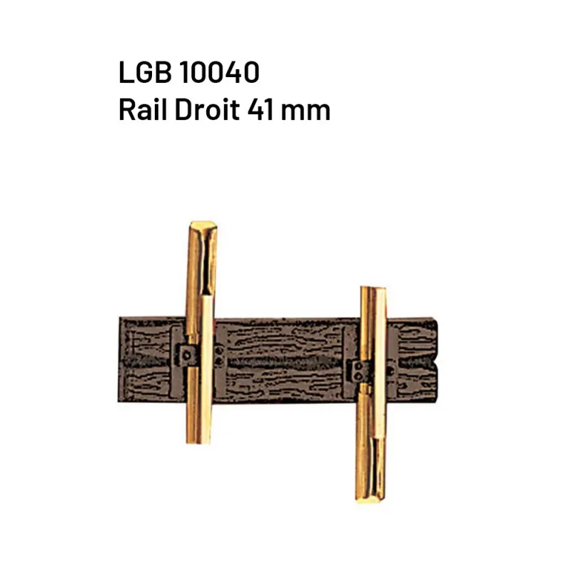 Vente Flash Rail droit 41mm train de jardin -G-1/22.5-LGB 10040