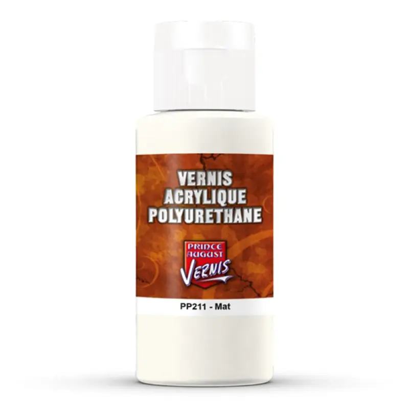 Meilleur Choix Base Acrylique Polyuréthane, Vernis Mat 60ml - PRINCE AUGUST PP211
