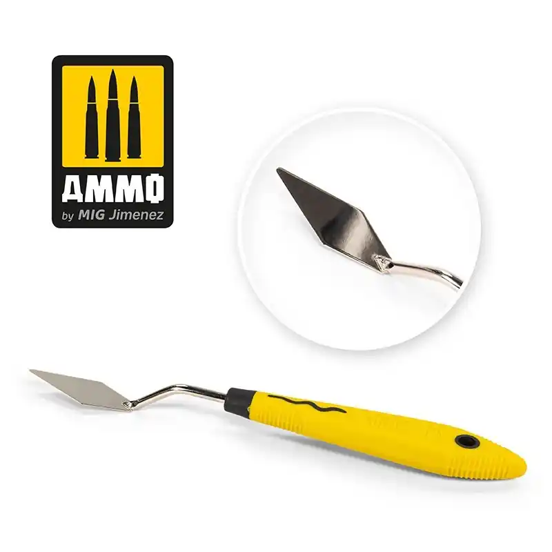 Acheter En Ligne Couteau à palette forme diamant en acier inoxydable - Ammo 8682