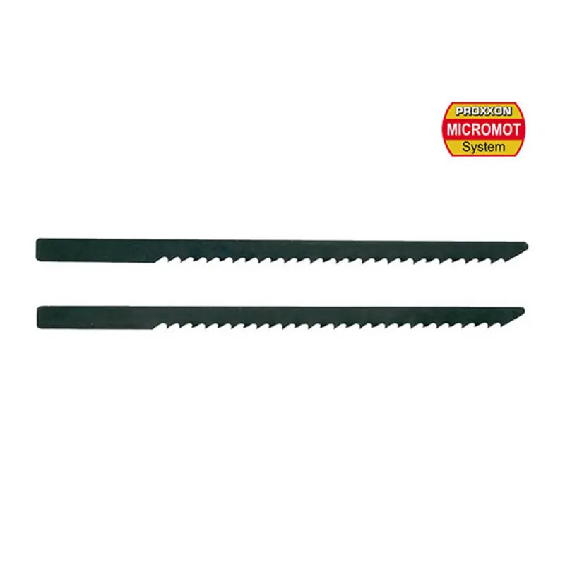 Lames denture avoyée Acier Spécial, E-D 1.5mm, (x2) - PROXXON 28054 Haute Qualité