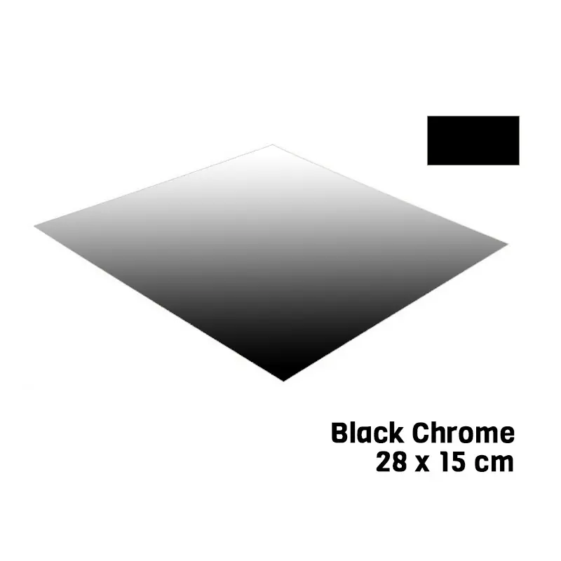 Feuille Black Chrome 28 X 15 cm Bare Metal - BMF BM007 Marque