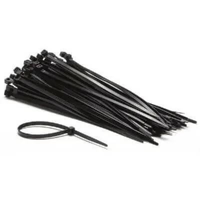 Offre Exclusive Colliers nylon noir 2,5x100mm (10 pcs) - HRC5021BK