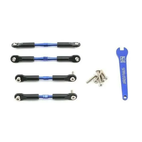 Biellettes de carrossage alu bleues av/arr 39/49mm (2) - Traxxas 3741A Produit De Marque