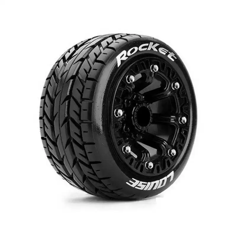 Dernier Modèle 2 Pneus et jantes 2,2 Louise ST-ROCKET pour Traxxas 1/16 3188SB"